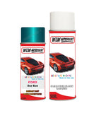 ford fiesta blue wave aerosol spray car paint can with clear lacquer