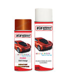 ford ranger chili orange aerosol spray car paint can with clear lacquer