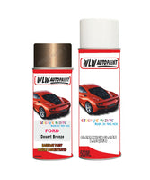 ford ranger desert bronze aerosol spray car paint can with clear lacquer
