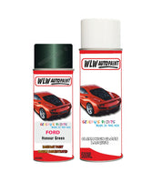 ford galaxy honour green aerosol spray car paint can with clear lacquer