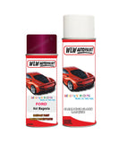 ford fiesta hot magenta aerosol spray car paint can with clear lacquer
