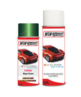 ford fiesta maya green aerosol spray car paint can with clear lacquer