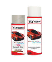 ford c max metropolis white aerosol spray car paint can with clear lacquer