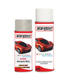 ford focus metropolis white aerosol spray car paint can with clear lacquer