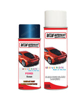 ford transit ocean aerosol spray car paint can with clear lacquer