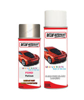 ford mondeo platinum aerosol spray car paint can with clear lacquer