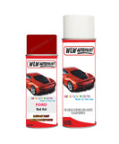 ford ka red hot aerosol spray car paint can with clear lacquer