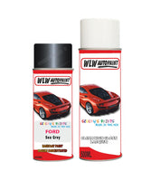 ford ranger sea grey aerosol spray car paint can with clear lacquer