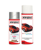 ford focus silver aerosol spray car paint can with clear lacquer