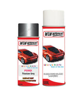 ford ranger titanium grey aerosol spray car paint can with clear lacquer