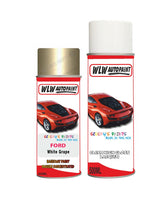 ford transit white grape aerosol spray car paint can with clear lacquer