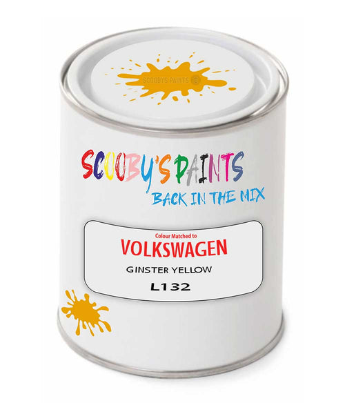 spray gun 2 pack paint Volkswagen Ginster Yellow Code: L132