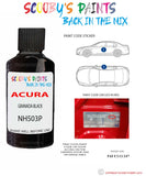 Paint For Acura Vigor Granada Black Code Nh503P Touch Up Scratch Stone Chip Repair