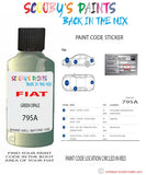 Paint For Fiat/Lancia Ducato Van Verde Opale Code 795A Car Touch Up Paint