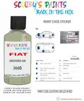 Paint For Fiat/Lancia 500 Verde Riviera Code 366B Car Touch Up Paint