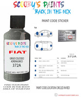 Paint For Fiat/Lancia 500 Grigio Colosseo Adrenalinico Code 372A Touch Up Paint