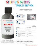 Paint For Fiat/Lancia 500 Grigio Colosseo Adrenalinico Code 372A Touch Up Paint