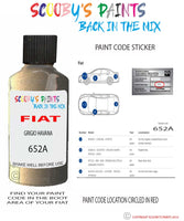 Paint For Fiat/Lancia Panda 4X4 Grigio Havana Code 652A Car Touch Up Paint