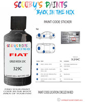 Paint For Fiat/Lancia 500 Grigio Moda Code 329C Car Touch Up Paint