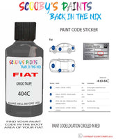 Paint For Fiat/Lancia Talento Van Grigio Taupe Code 404C Car Touch Up Paint