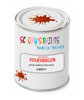 spray gun 2 pack paint Volkswagen Habanero Orange Code: Lb2Y