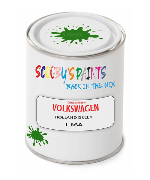 spray gun 2 pack paint Volkswagen Holland Green Code: Lj6A