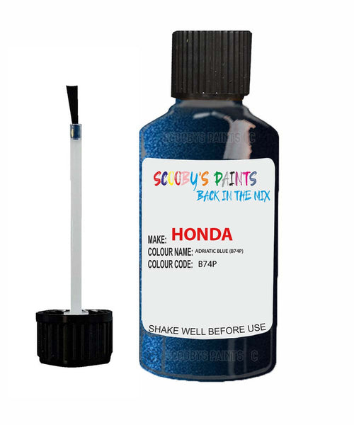 honda civic adriatic blue code b74p touch up paint 1996 2003 Scratch Stone Chip Repair 