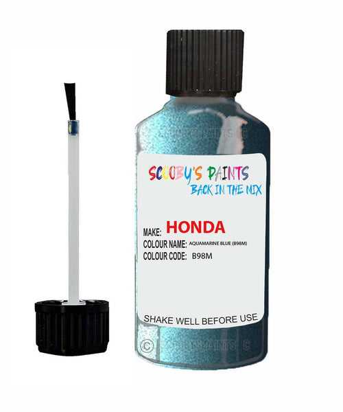 honda insight aquamarine blue code b98m touch up paint 1999 2002 Scratch Stone Chip Repair 