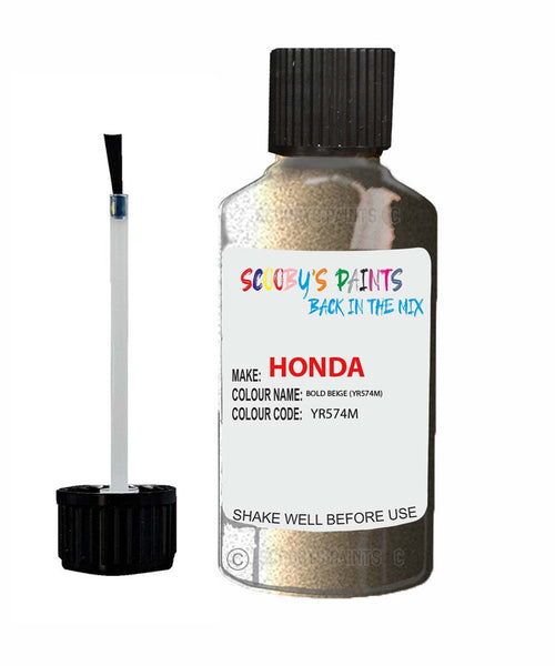 honda accord bold beige code yr574m touch up paint 2007 2014 Scratch Stone Chip Repair 