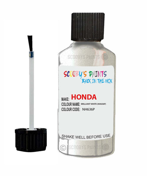 honda city brilliant white code nh636p touch up paint 2000 2011 Scratch Stone Chip Repair 