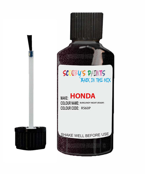 honda civic burgundy night code r560p touch up paint 2016 2018 Scratch Stone Chip Repair 