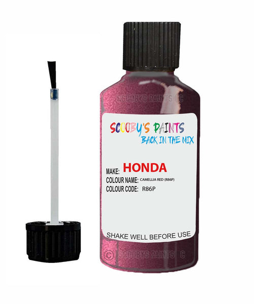 honda civic camellia red code r86p touch up paint 1992 2002 Scratch Stone Chip Repair 