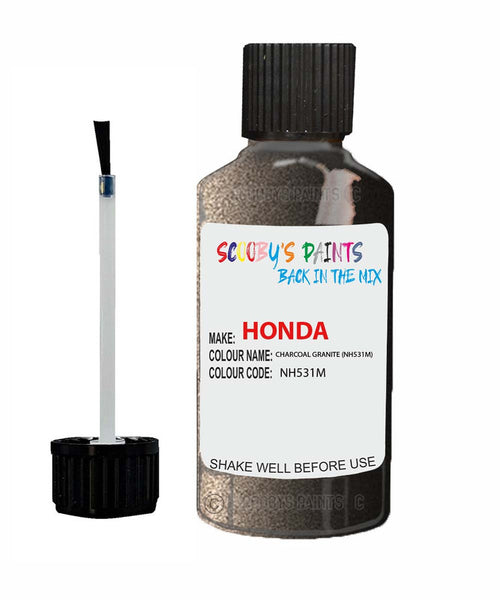 honda accord charcoal granite code nh531m touch up paint 1990 2004 Scratch Stone Chip Repair 