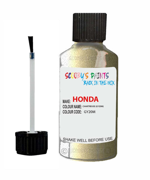 honda accord chartreuse code gy20m touch up paint 1998 2000 Scratch Stone Chip Repair 