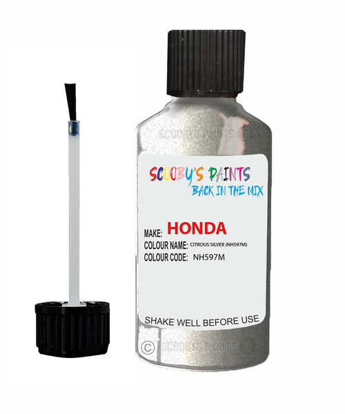 honda civic citrous silver code nh597m touch up paint 1996 2002 Scratch Stone Chip Repair 