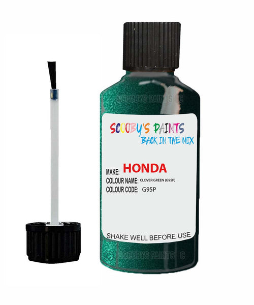 honda civic clover green code g95p touch up paint 1998 2004 Scratch Stone Chip Repair 