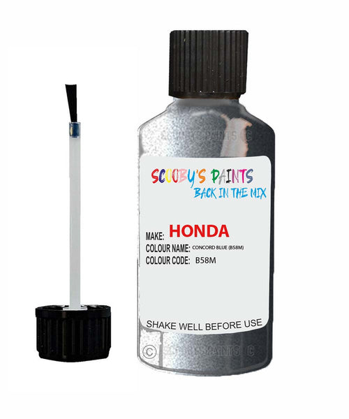 honda accord concord blue code b58m touch up paint 1991 1992 Scratch Stone Chip Repair 