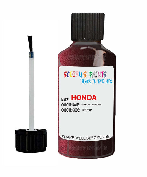 honda accord dark cherry code r529p touch up paint 2007 2018 Scratch Stone Chip Repair 