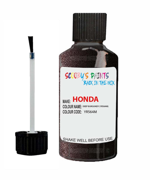 honda accord deep burgundy code yr564m touch up paint 2005 2008 Scratch Stone Chip Repair 