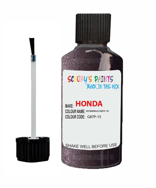 honda accord dk emerald code g87p 15 touch up paint 2001 2001 Scratch Stone Chip Repair 