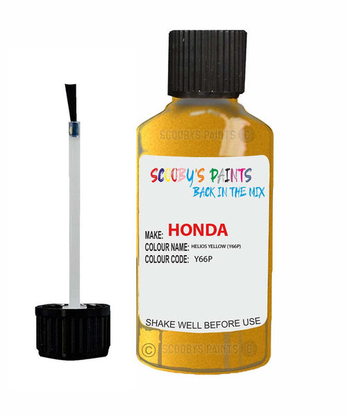 honda jazz helios yellow code y66p touch up paint 2004 2010 Scratch Stone Chip Repair 