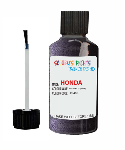 honda civic misty violet code rp40p touch up paint 2005 2010 Scratch Stone Chip Repair 