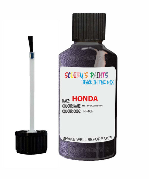 honda crv misty violet code rp40p touch up paint 2005 2010 Scratch Stone Chip Repair 