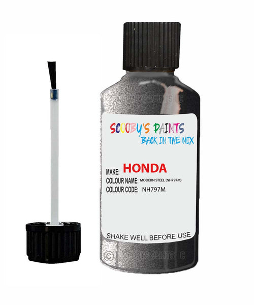 honda civic modern steel code nh797m touch up paint 2012 2018 Scratch Stone Chip Repair 