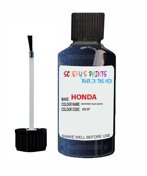 honda civic monterey blue code b93p touch up paint 1998 2003 Scratch Stone Chip Repair 