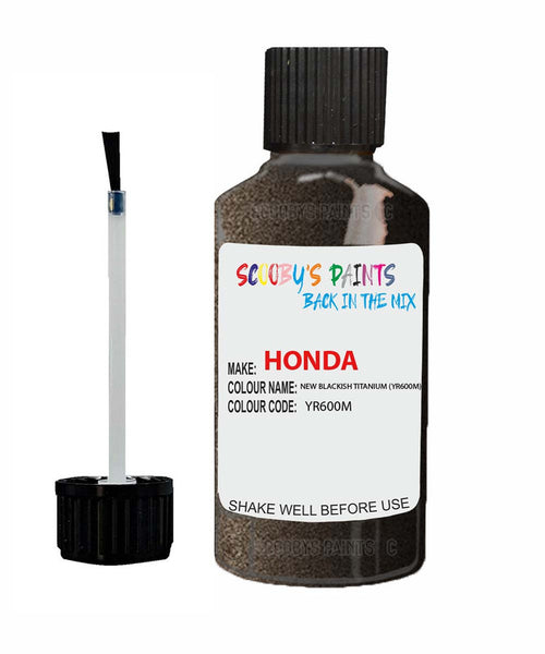 honda civic new blackish titanium code yr600m touch up paint 2013 2018 Scratch Stone Chip Repair 