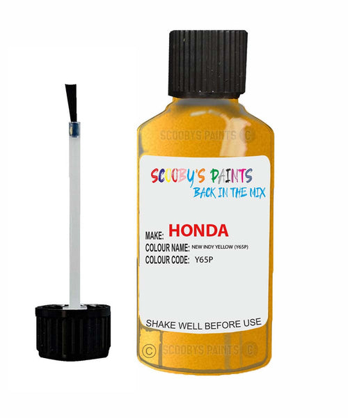 honda s2000 new indy yellow code y65p touch up paint 2003 2009 Scratch Stone Chip Repair 