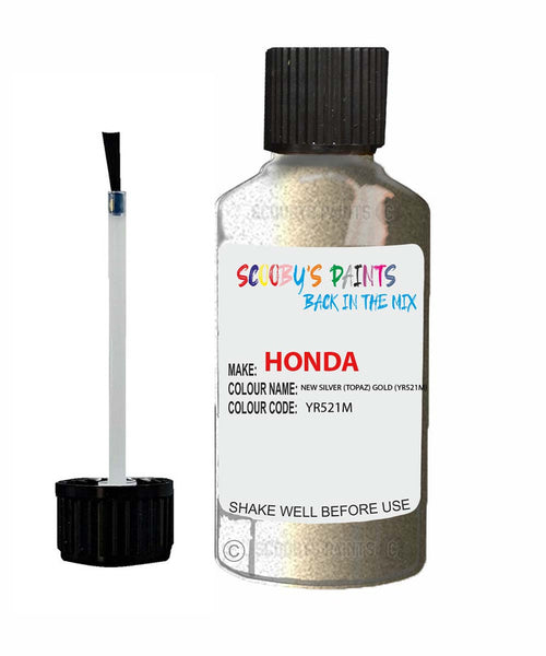 honda odyssey new silver topaz gold code yr521m touch up paint 1998 2002 Scratch Stone Chip Repair 