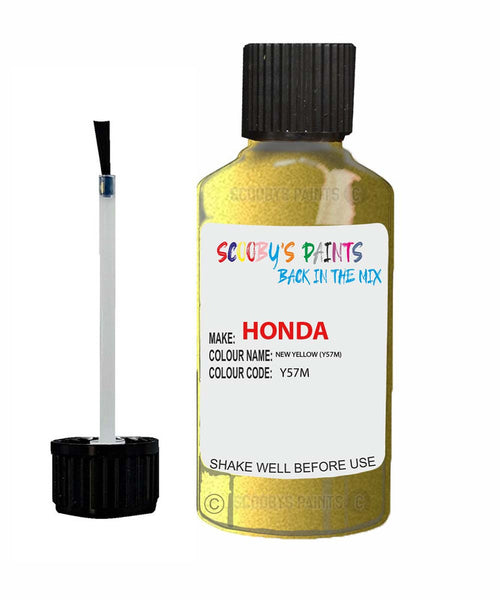 honda civic new yellow code y57m touch up paint 1999 2002 Scratch Stone Chip Repair 