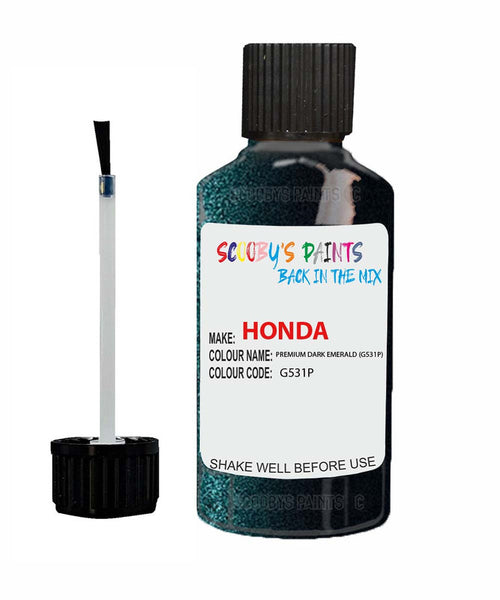 honda life premium dark emerald code g531p touch up paint 2008 2009 Scratch Stone Chip Repair 